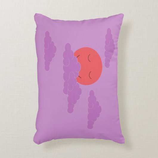 Setting Sun with Purple Clouds:  アクセントクッション (正面(垂直))