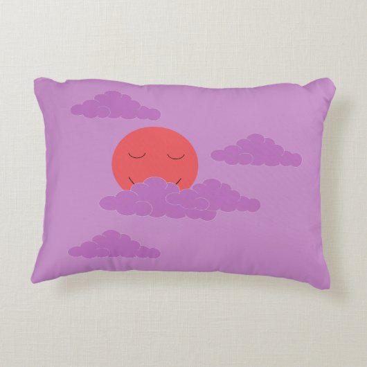 Setting Sun with Purple Clouds:  アクセントクッション (裏面)