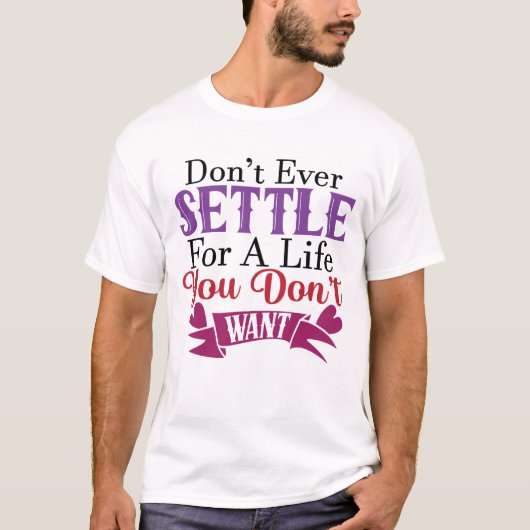 Settle You Don’t Want Tシャツ (正面)