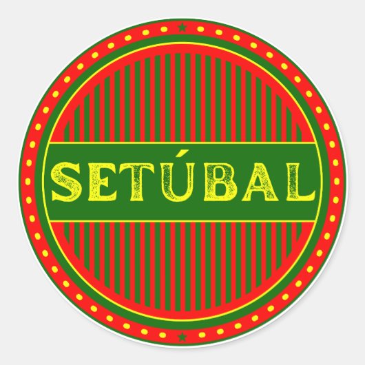 Setúbal City Pride Emblem – Portuguese Identity ラウンドシール (正面)