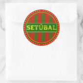 Setúbal City Pride Emblem – Portuguese Identity ラウンドシール (バッグ)