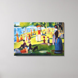 Seurat: A Sunday at La Grande Jatte キャンバスプリント