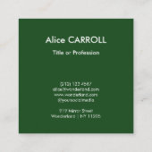 Seurat - A Sunday on La Grande Jatet - QR Code スクエア名刺 (裏面)