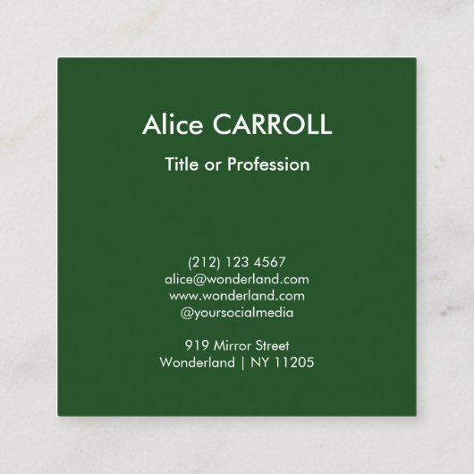 Seurat - A Sunday on La Grande Jatet - QR Code スクエア名刺 (裏面)