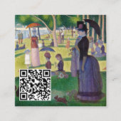 Seurat - A Sunday on La Grande Jatet - QR Code スクエア名刺 (正面)