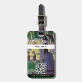 Seurat - A Sunday on La Grande Jatet - QR Code ラゲッジタグ (正面縦)