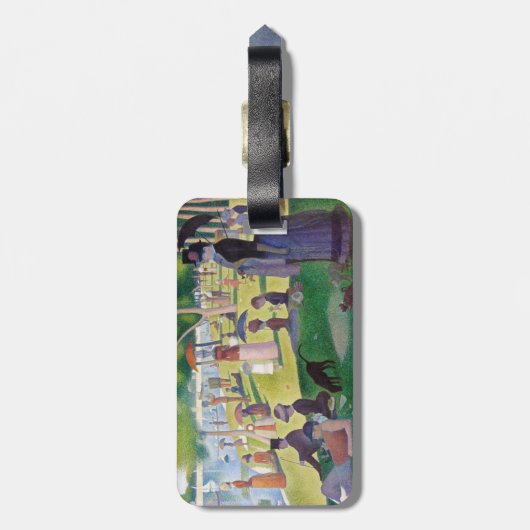 Seurat - A Sunday on La Grande Jatet - QR Code ラゲッジタグ (裏面縦)