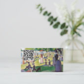 Seurat - A Sunday on La Grande Jatet - QR Code 名刺 (スタンド正面)