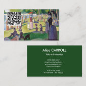 Seurat - A Sunday on La Grande Jatet - QR Code 名刺 (正面/裏面)