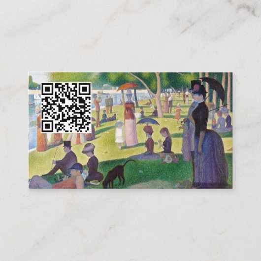 Seurat - A Sunday on La Grande Jatet - QR Code 名刺 (正面)
