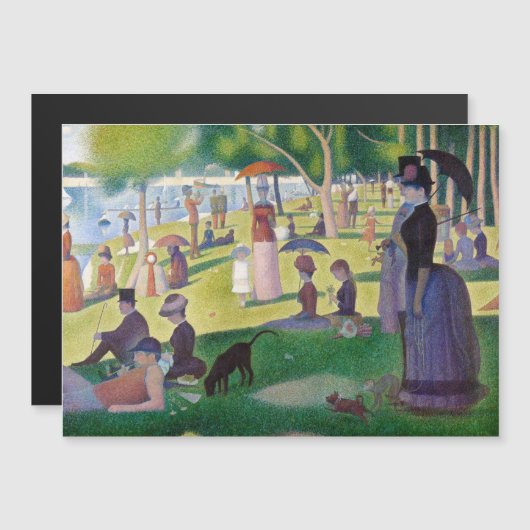 Seurat - A Sunday on La Grande Jatte Magnetic Card (正面/裏面)