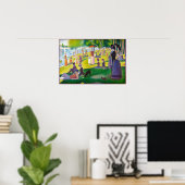 Seurat La Grande Jatetポスター ポスター (ホームオフィス)