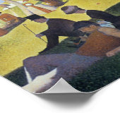 Seurat Sunday Afterns 絵画Vintage Poster ポスター (角)