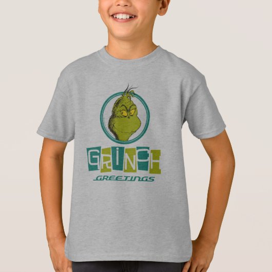 Seuss | Grinch先生の挨拶 Tシャツ (正面)