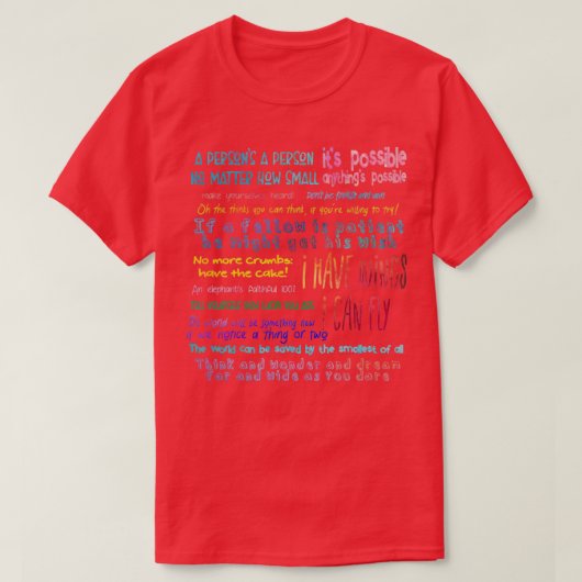 Seussical Quotes Set  Tシャツ (デザイン正面)