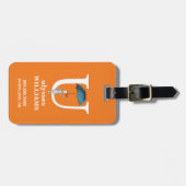 Seuss's ABC先生の: 手紙U -白|はあなたの名前を加えます ラゲッジタグ (正面横)