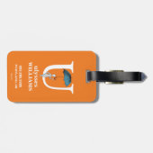 Seuss's ABC先生の: 手紙U -白|はあなたの名前を加えます ラゲッジタグ (裏面横)