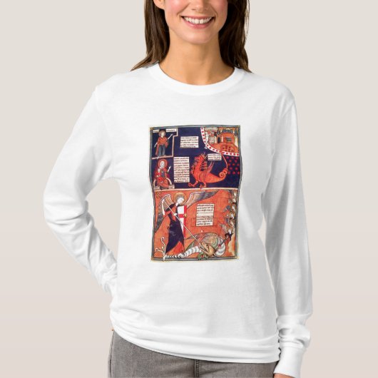 Seve著攻撃される黙示録の女性 Tシャツ (正面)