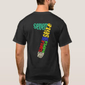 Seven in Different Languages 7th Birthday Tシャツ (裏面)