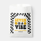 Seven Is A Vibe Retro Seventh 7th Birthday Party フェイバーバッグ (正面)