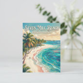 Seven Mile Beach Cayman Islands ポストカード (スタンド正面)