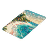 Seven Mile Beach Cayman Islands マグネット (左側)