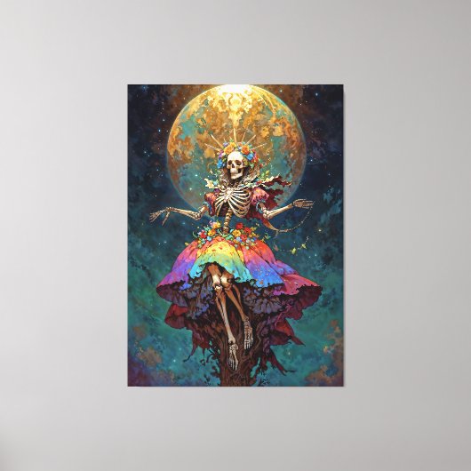 Seven Powers Santa Muerte キャンバスプリント (正面)