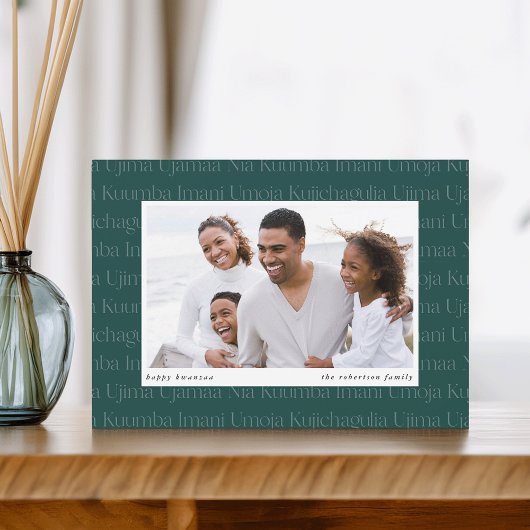 Seven Principles Horizontal Photo Kwanzaa シーズンカード