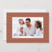 Seven Principles Horizontal Photo Kwanzaa シーズンカード (正面)