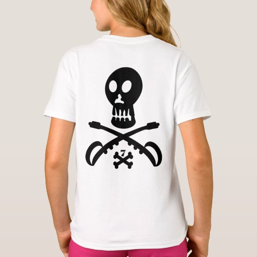 SEVEN SKULL BY MASANSER PIXELAT Tシャツ (裏面)