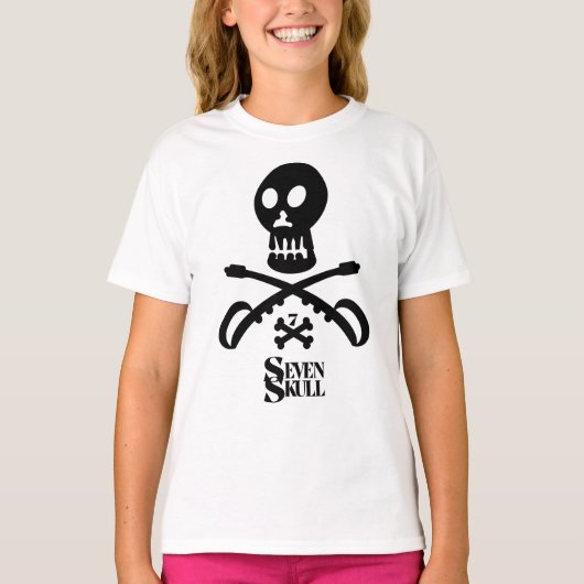 SEVEN SKULL BY MASANSER PIXELAT Tシャツ (正面)