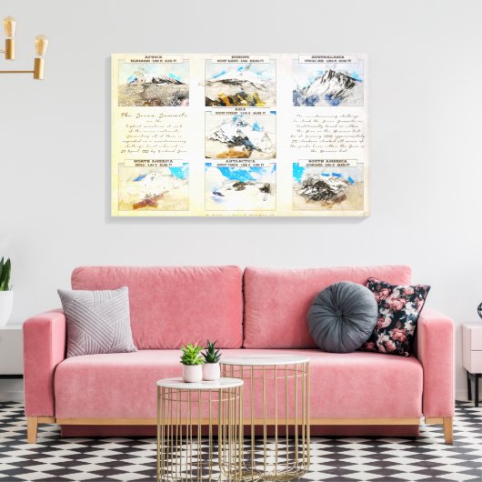 Seven Summits キャンバスプリント (インサイチュ (リビング))