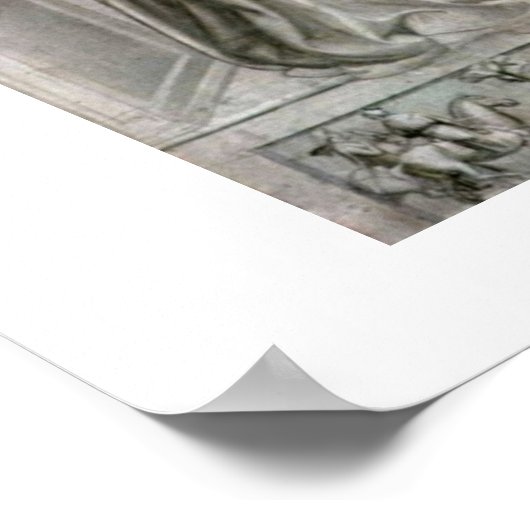 Seven Virtues:Lady Justice By Giotto Di Bondone ポスター (角)