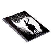 Sevenoaksの手描きのシカのKnowle公園 ノートブック (右側)