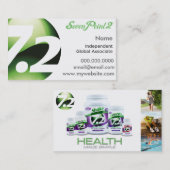 SevenPoint2健康はシンプルな名刺を作りました 名刺 (正面/裏面)