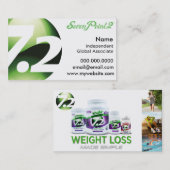 SevenPoint2減量はシンプルな名刺を作りました 名刺 (正面/裏面)