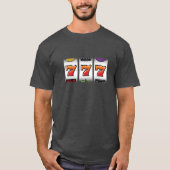 Sevensの幸運な大当たりはTシャツに細長い穴をつけます Tシャツ (正面)