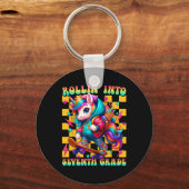 Seventh Grade Back To School First Day Girls Rolli キーホルダー (正面)