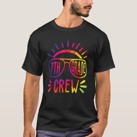 Seventh Grade Crew Tie Dye 7th Grade Back To Schoo Tシャツ (正面)