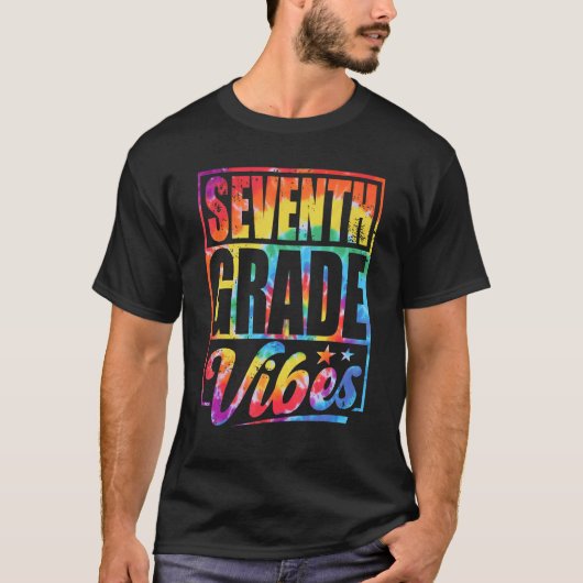 Seventh Grade Vibes Back To School Tie Dye 7th Gra Tシャツ (正面)