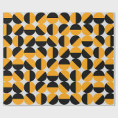 seventies style geometric pattern with half circle ラッピングペーパー (フラット)