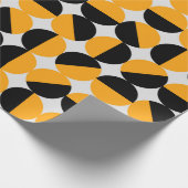 seventies style geometric pattern with half circle ラッピングペーパー (角)