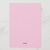 Seventy and Fabulous Blush Pink 70th Birthday 招待状 (裏面)