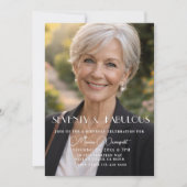 Seventy and Fabulous Photo 70th Birthday Party 招待状 (正面)