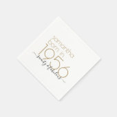 Seventy Fabulous Born 1956 70th Birthday Party スタンダードカクテルナプキン (角)