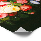 Severin Roesen – 花と果実の静物詩 ポスター (角)