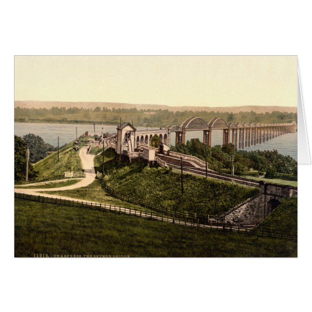 Severn橋、鋭さ、Gloucestershire、イギリス (正面横)