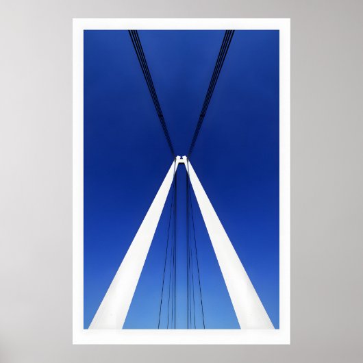 Severn Bridge Photo Print Abstract Minimalist Fine ポスター (正面)