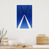 Severn Bridge Photo Print Abstract Minimalist Fine ポスター (キッチン)
