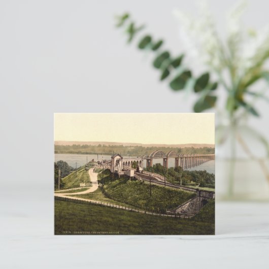 Severn Bridge、Sharpness、Gloucestershire、England ポストカード (スタンド正面)